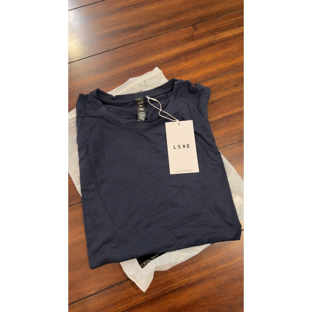 LSKD AeroFLX+ Seamless Muscle Tank Navy 2XL Mens Training Gym New NWT - Picture 12 of 16